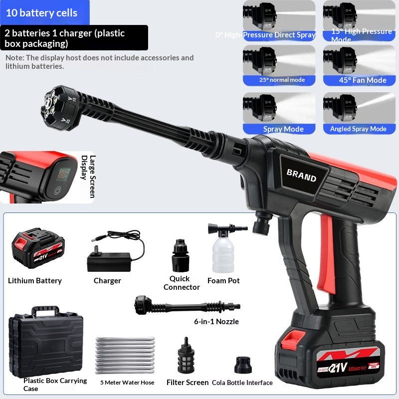 Wireless High-pressure Car Wash Water Gun