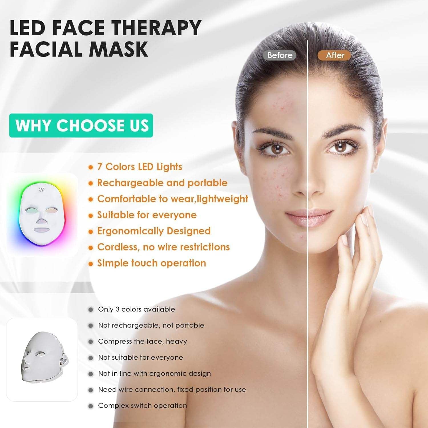 LED Facial Mask Skin Care Mask Beauty Salon