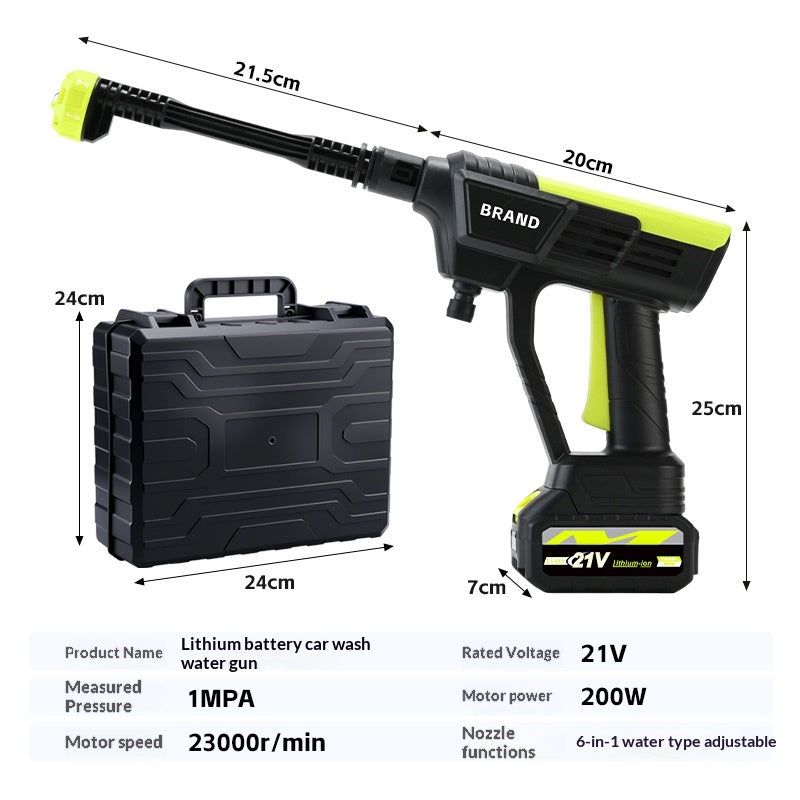 Wireless High-pressure Car Wash Water Gun