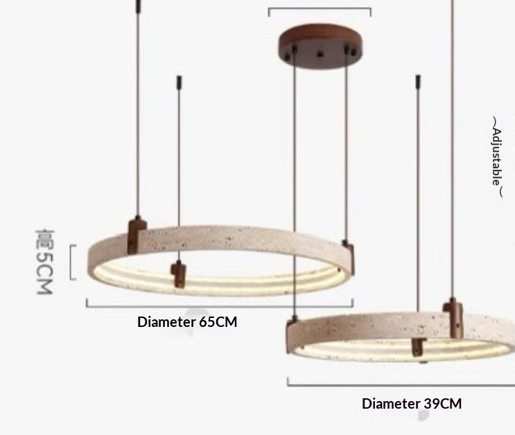 Living Room Chandelier Round-ring Main Light For The Hall Bedroom Chandelier