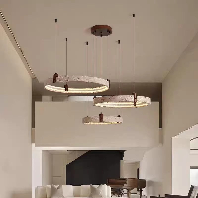 Living Room Chandelier Round-ring Main Light For The Hall Bedroom Chandelier