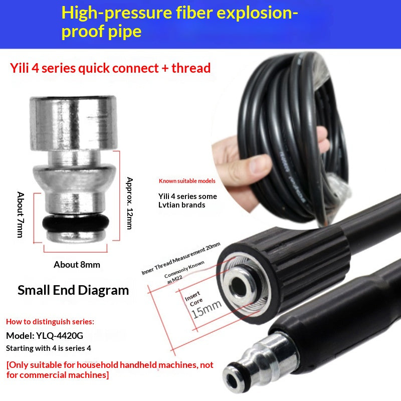 High-pressure Explosion-proof Water Outlet Hose For Household Car Washers