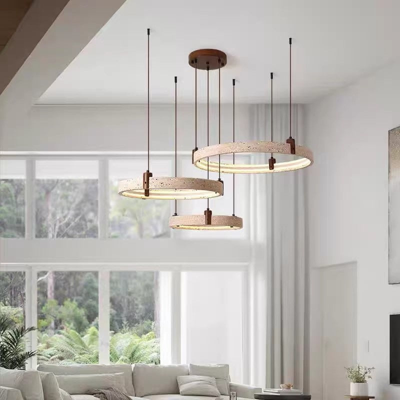 Living Room Chandelier Round-ring Main Light For The Hall Bedroom Chandelier